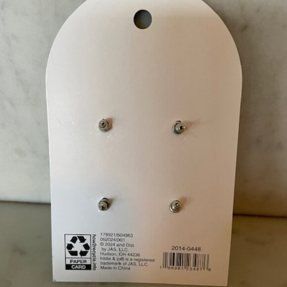 HILDIE & JO Arctic Chill Post Earrings Featuring Snowman & Sweater Designs - Picture 8 of 12